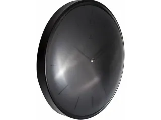 OUTLET Wandklok NeXtime Glamour Ø40cm metaal zwart streepaanduiding - 2