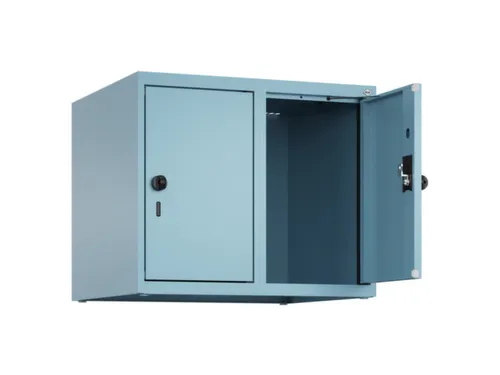 opzetkast,v. locker,2vak.,vak B 300mm,HxBxD 500x600x500mm,draaigrendel