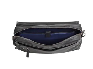 Laptop aktetas Alassio ORO. Zwart leer. - 3