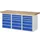werkbank,HxBxD 890x2000x700mm,beukblad,draagverm. 750kg,3containers