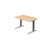 In hoogte verstelbaar bureau,HxBxD 680-850x1200x800mm,blad esdoorn