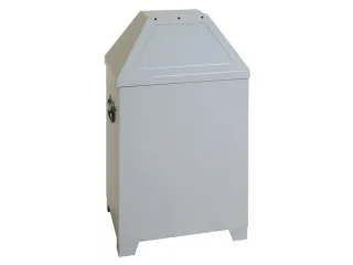 Afvalverzamelaar Zelfblussend 95 Liter 870X450X450Mm 2 Openingen Alu - 1