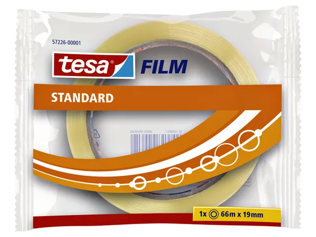 Plakband Tesa film standaard 19mmx66m