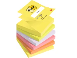 Memoblok 3M Post-it Z-Note R330 76x76mm assorti kleur