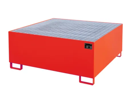 opvangbak,v. 1xIBC,opvangvol. 1000l,HxBxD 630x1460x1460mm,m. rooster