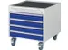 caisson mobile,p. établi,HxlxP 565x580x650mm,force 450kg,3tiroir(s)
