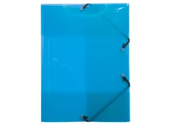 Elastomap 3 kleppen polypropyleen 5/10de Crystal Colours A4 Assorti