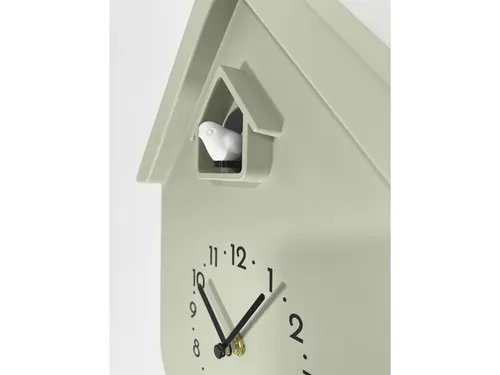 Wandklok NeXtime Twitter 21,5x41,5 cm olijfgroen