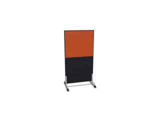 scheidingswand,HxB 1545x800mm,CC-zwart,BN3012-oranje - 1