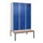locker met bank,HxBxD 2120x1200x815mm,3vak,vak B 400mm,draaigrendel