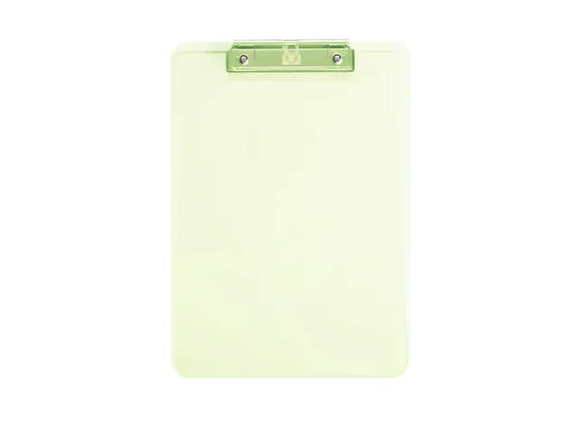 Porte-bloc MAUL A4 portrait transparent néon jaune