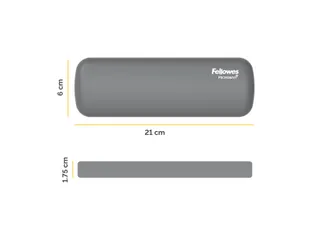 Polssteun Fellowes Breyta palm grijs 6x18cm - 9