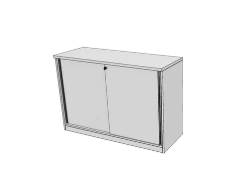 schuifdeurkast,HxBxD 825x1200x445mm,Bl-wit
