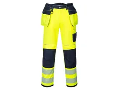 Portwest T501 PW3 hi-vis werkbroek, geel/zwart, maat 58, per stuk