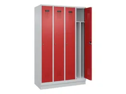 locker voor scheiding van kleding,HxBxD 1950x1200x500mm,4vak