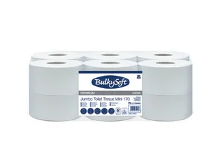 BulkySoft Mini jumborollen cellulose 2laags 12x170m Eco - 1