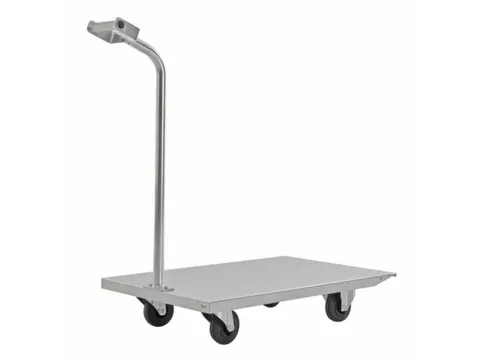 rolplateau met duwstang,draagverm. 400kg,laadvl. LxB 750x500mm