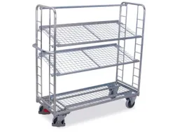 Bijzetwagen Verzinkt 400kg H 1571mm Laadvlak 1570x637mm 3 Etages