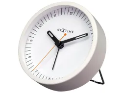 Wekker Nextime Small 9 cm wit