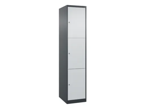 lockerkast,HxBxD 1850x400x500mm,1x3vakken,vak B 400mm,cil.-slot