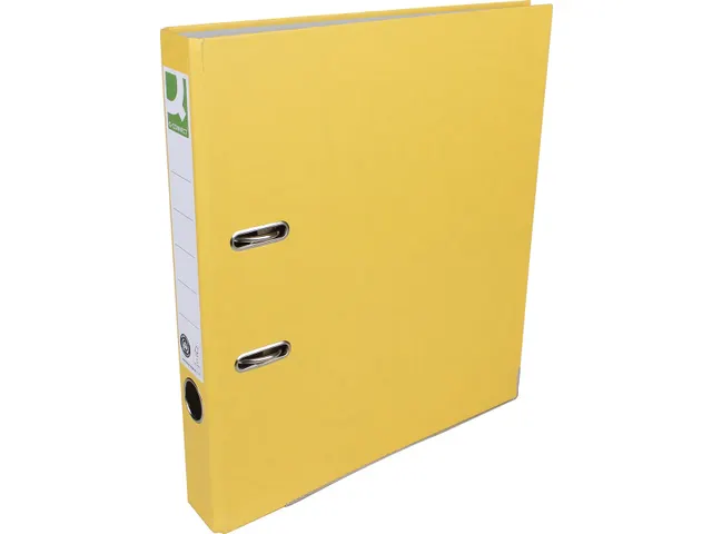 Q-Connect ordner A4 uit Recycolor papier 50mm Geel