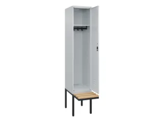 locker met bank,HxBxD 2120x400x815mm,1vak,vak B 400mm,cil.-slot - 2