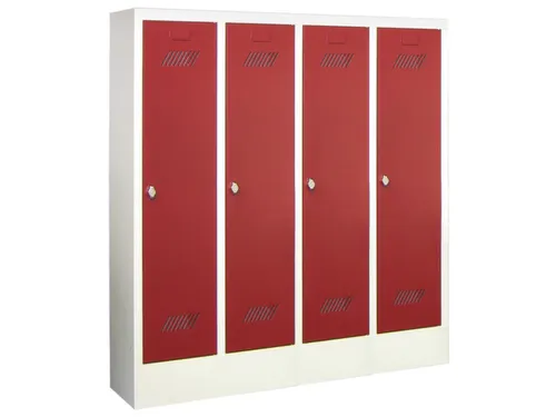 lockerkast v. kinderen,HxBxD 1300x1030x300mm,RAL7035,front RAL3000