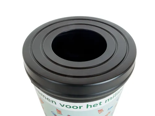Trashman Afvalbak 210 Liter Zwart