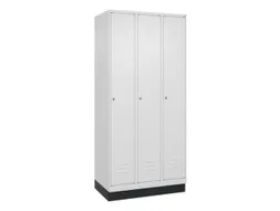 locker,HxBxD 1950x900x500mm,3vak,vak B 300mm,cil.-slot,sokkel