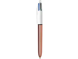 balpen 4 Colour Shine, rosé goud, doos van 12 stuk