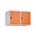 opzetkast,v. locker,2vak.,vak B 400mm,HxBxD 500x800x500mm,vleugeldeur