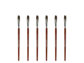 Penseel Kangaro Serie 121 plat Nr. 10 geitenhaar doos 6 stuks - 1