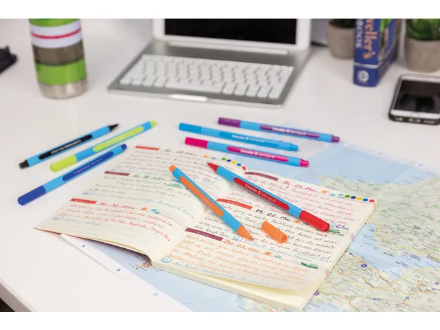 Stylo bille Schneider Slider Edge Pastel Présentoir 104x GB