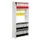 Basisveld 1900x1000x325mm 5legborden 1zijpaneel Zonder Achterwand Wit