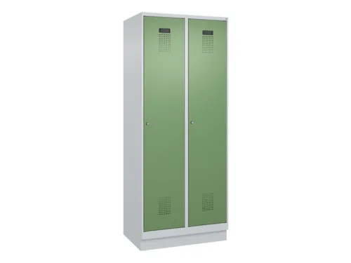 locker,HxBxD 1950x800x500mm,2vak,vak B 400mm,cil.-slot,sokkel