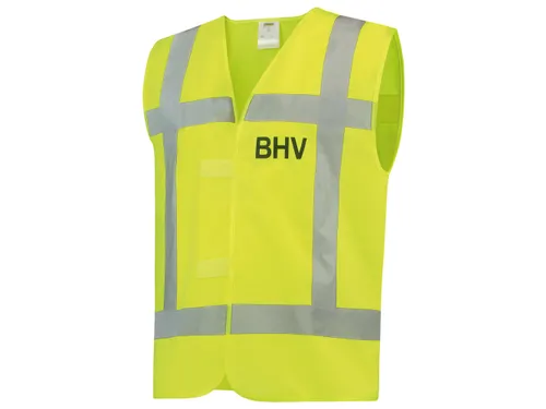 Tricorp V-RWS fluohesje voor BHV, fluo geel, maat M/L, per stuk