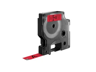 Labeltape Dymo 45017 D1 720570 12mmx7m zwart op rood - 5