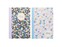 Schrift B'LOG FLOWERS A5 lijn 48vel 90gr krimp 2 stuks 2 motieven