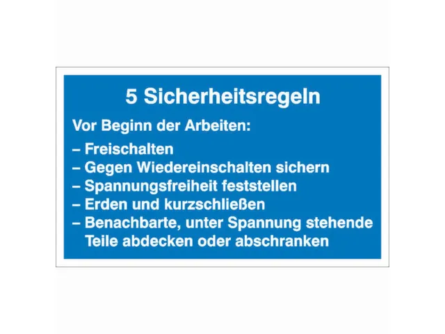 Aanwijzingsbord,5Veiligheidsmaatregelen,Aluminium Gemerkt,Gemoffeld