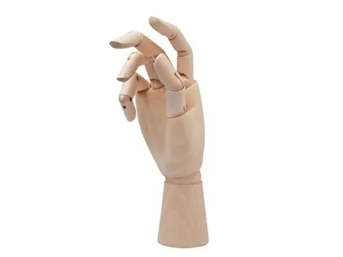 Ledenhand Conda rechts vrouw 25 cm naturel hout
