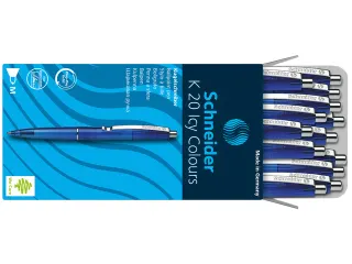 Balpen Schneider K20 Icy Colors Blauw Medium - 2