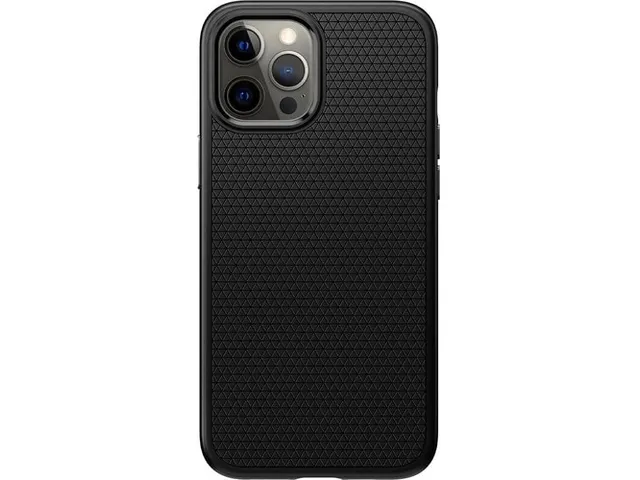 Spigen Case ACS01617 iPhone 12 Pro Max Liquid Air Mat Zwart