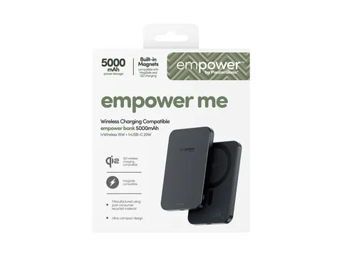 PanzerGlass empower by empower Bank | 5000mAh | Space Black,