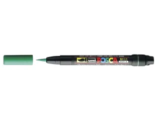 Brushverfstift Posca PCF350 Penseelpunt 1-10mm Groen - 1