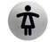 Infobord pictogram Durable 4904 wc dames rond 83mm