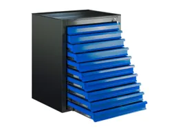 ladekast,HxBxD 900x710x550mm,10lade(n),volledig uittrekbaar