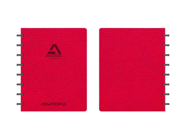 Schrift Adoc Business A5 ruit 5x5mm 144 pagina's 90gr rood