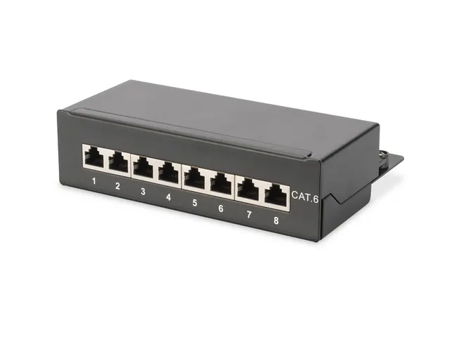 Desktop CAT 6, Klasse E Patchpaneel, afgeschermd