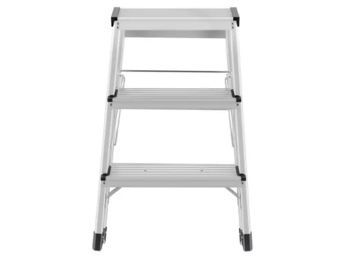 vouwtrapje bordes H 600mm 2x3treden HxBxD 600x445x640mm aluminium
