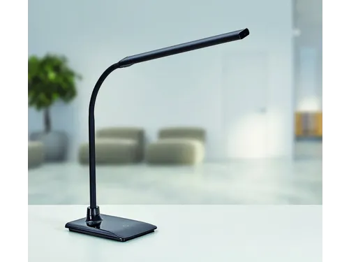 Bureaulamp MAUL Pirro LED dimbaar met voet Zwart